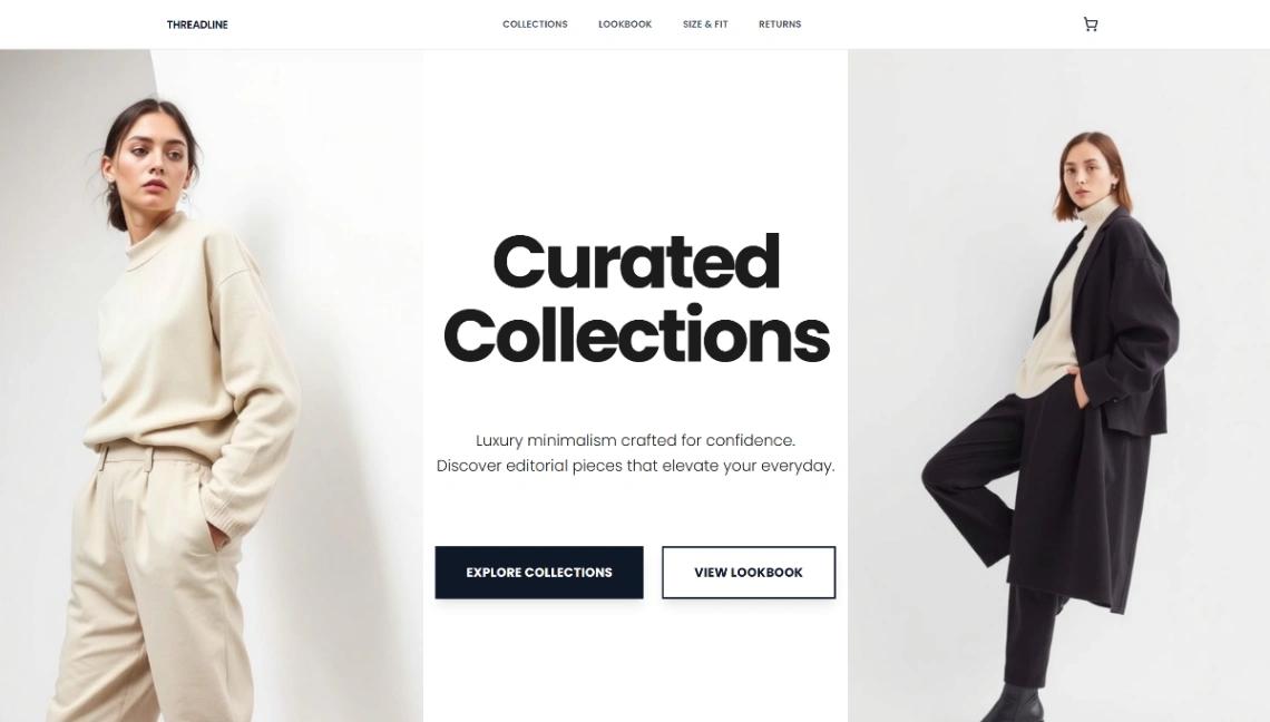 Clothing Brands website template