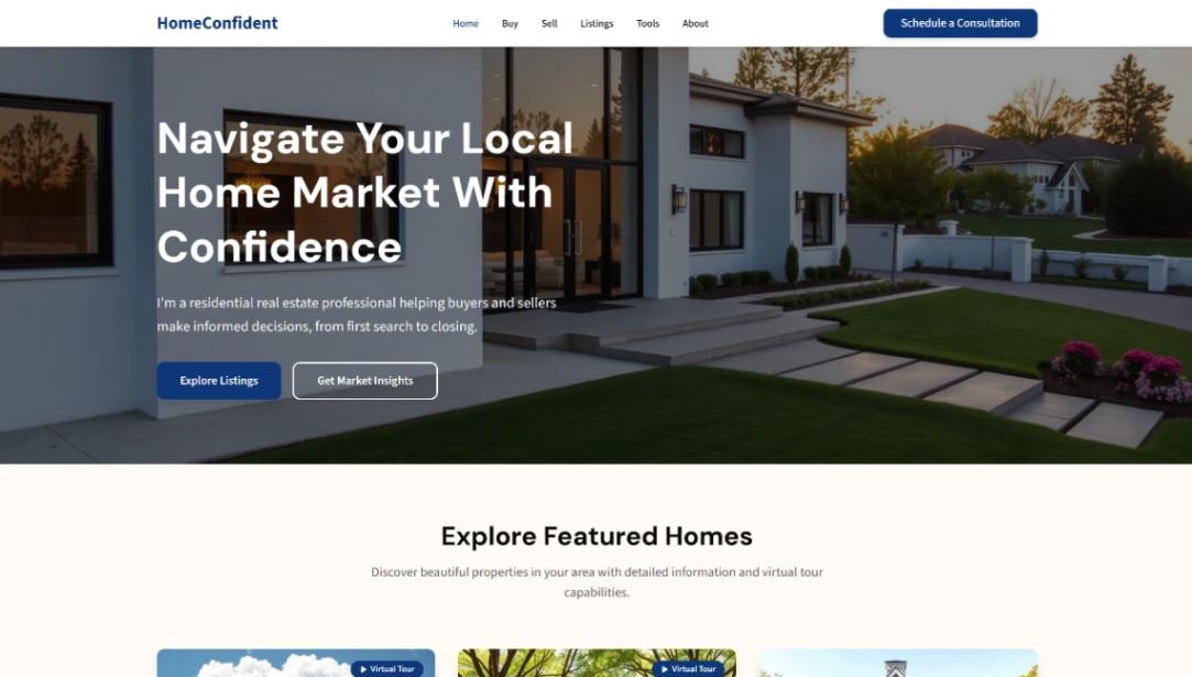 Real Estate Firm website template