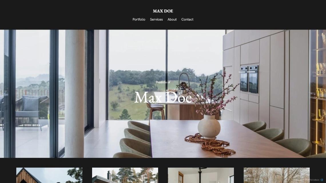 Minimal Architecture Portfolio website template