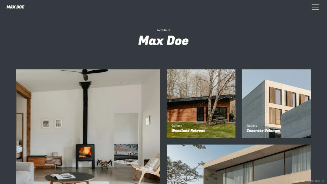 Architecture Portfolio website template