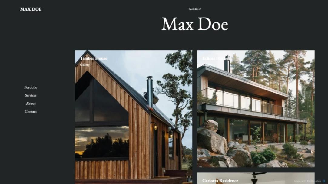 Architecture Portfolio website template