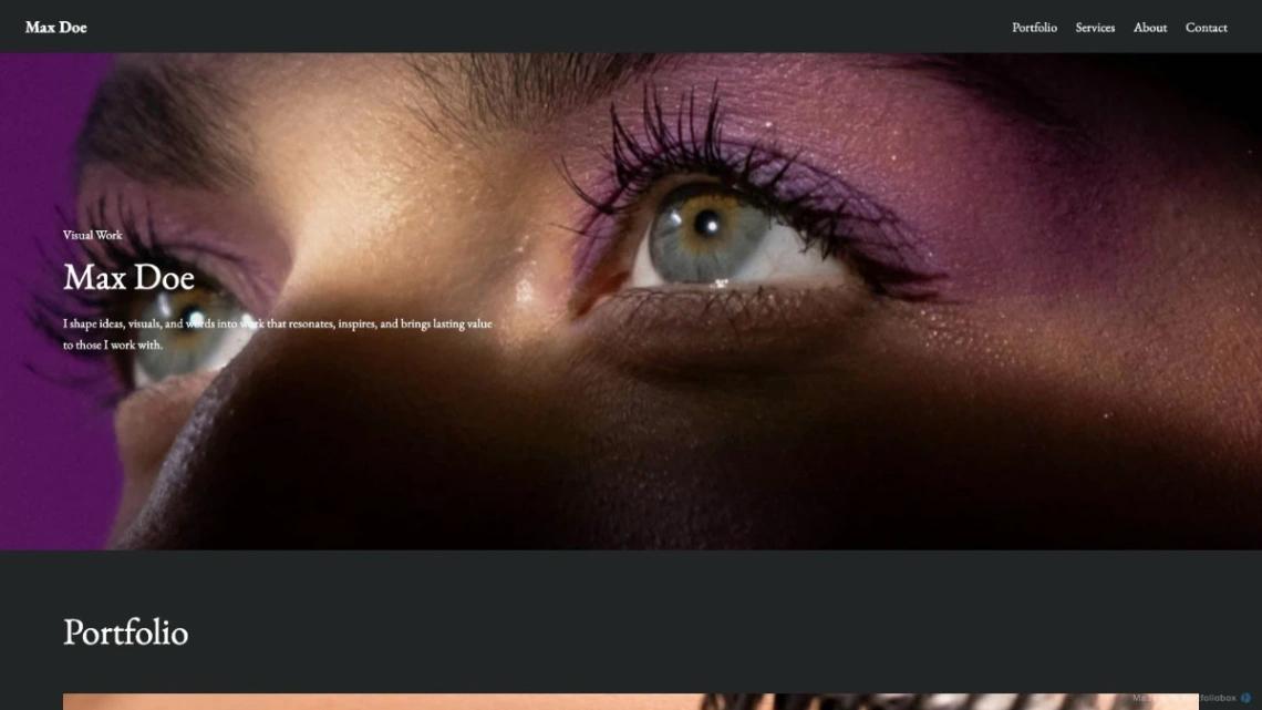 Makeup Artist Portfolio website template