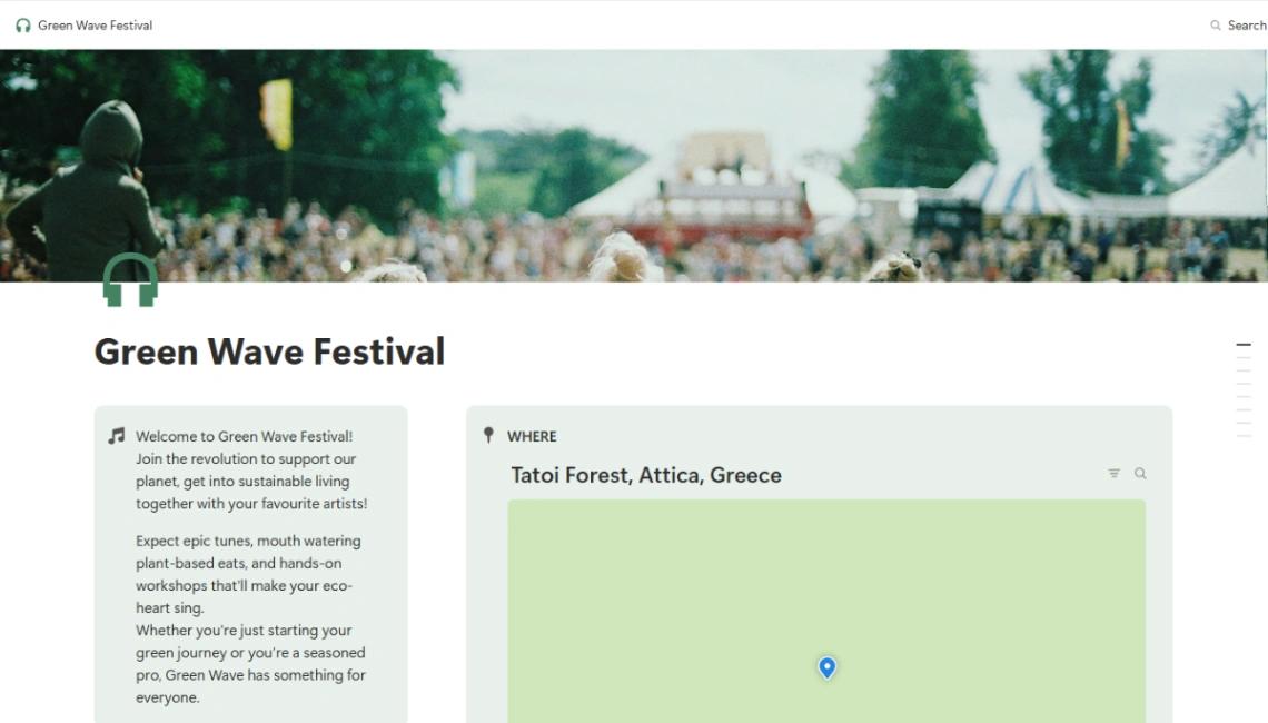 Music Festival website template