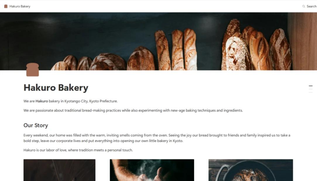 Small Business website template