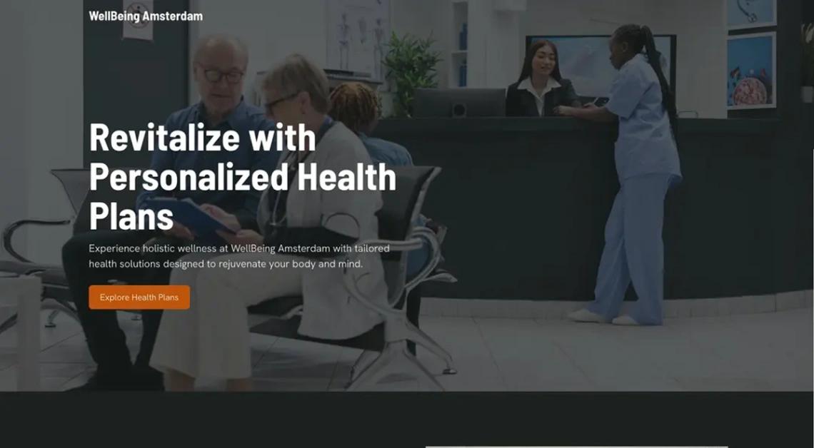 Wellness Center website template