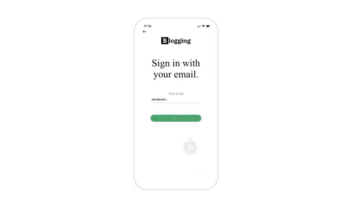 Blog Mobile App mobile app design template