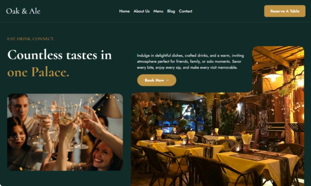 Gastropub and Brewery website template