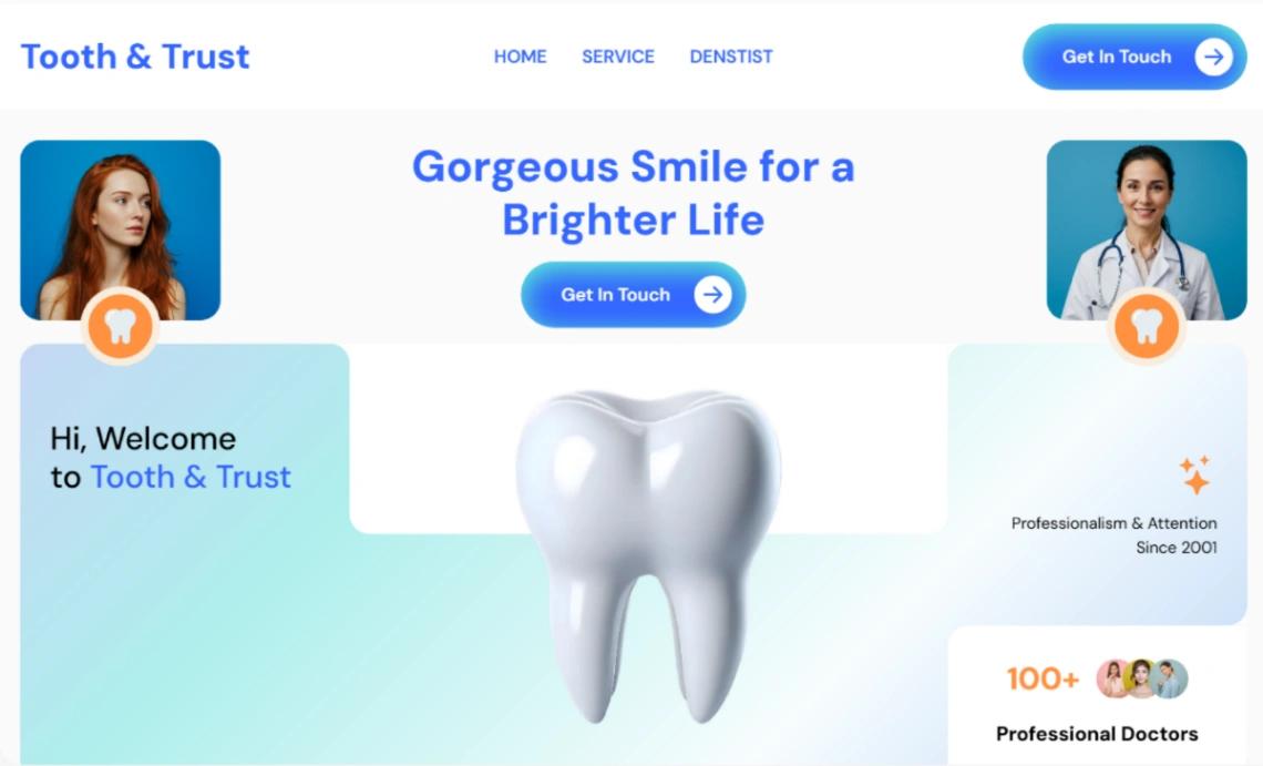 Dental Clinic website template