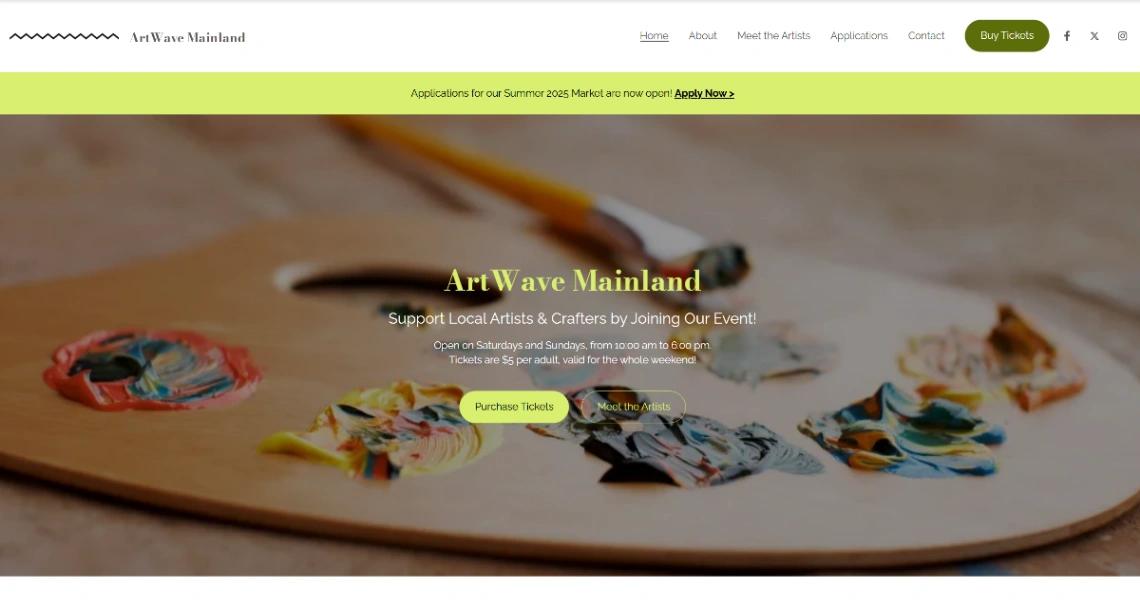 Independent Artists website template