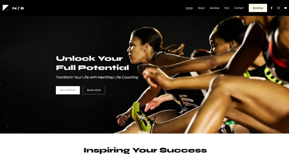 Life Coaching website template
