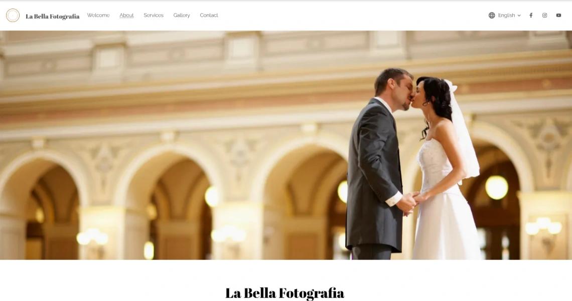 Professional Photographer website template