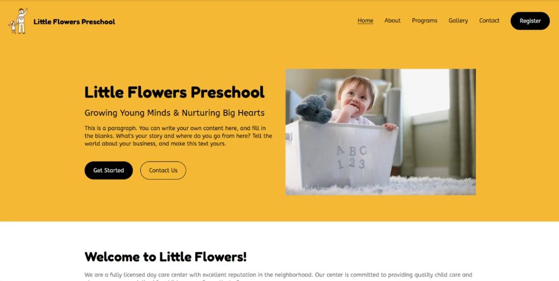 Little Preschool website template