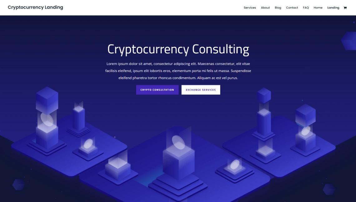 Crypto Consulting website template