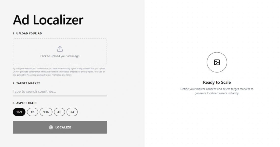 AI Ad Localization Generator web application template