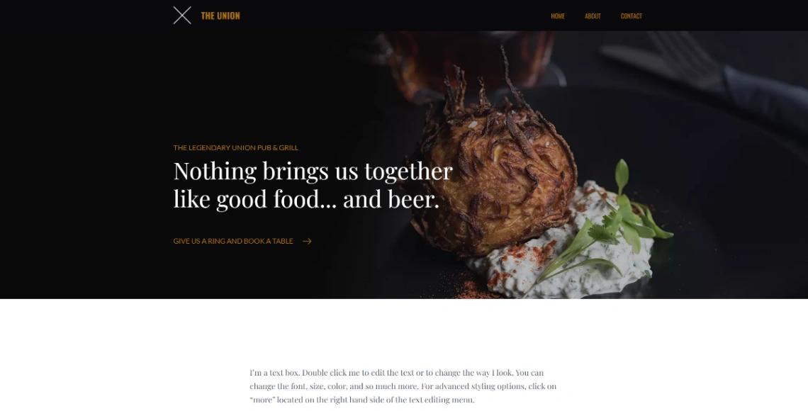 Pub and Grill website template
