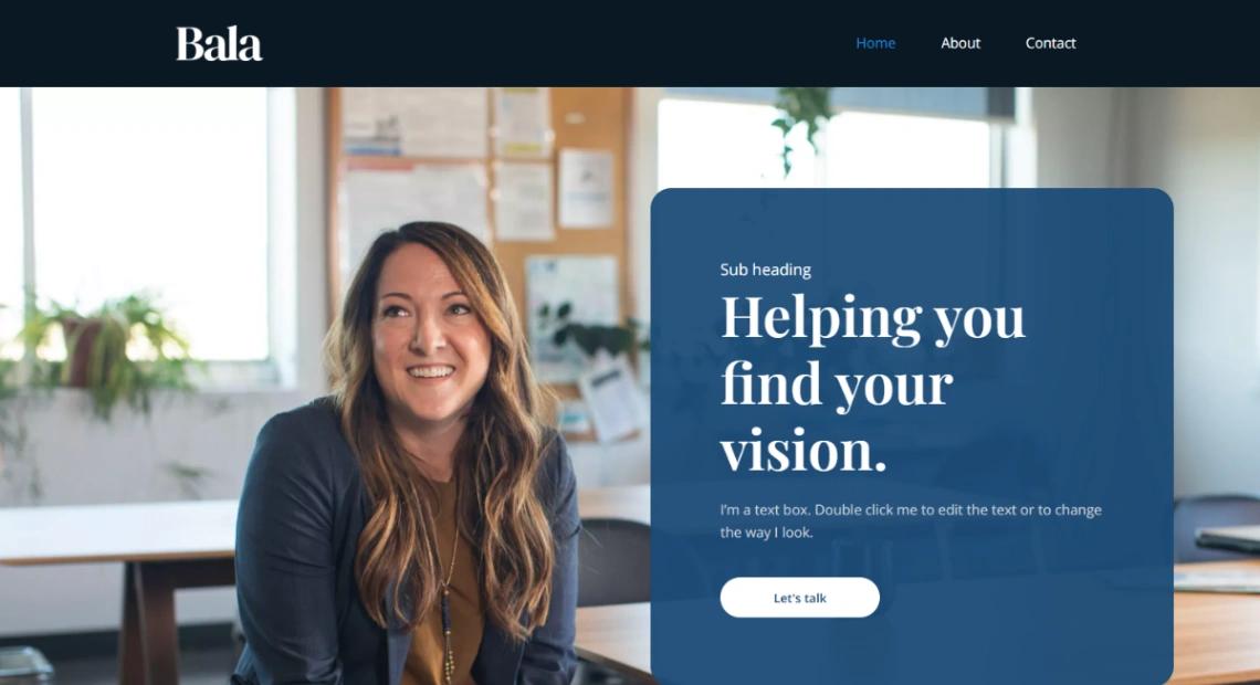 Coaching Services website template
