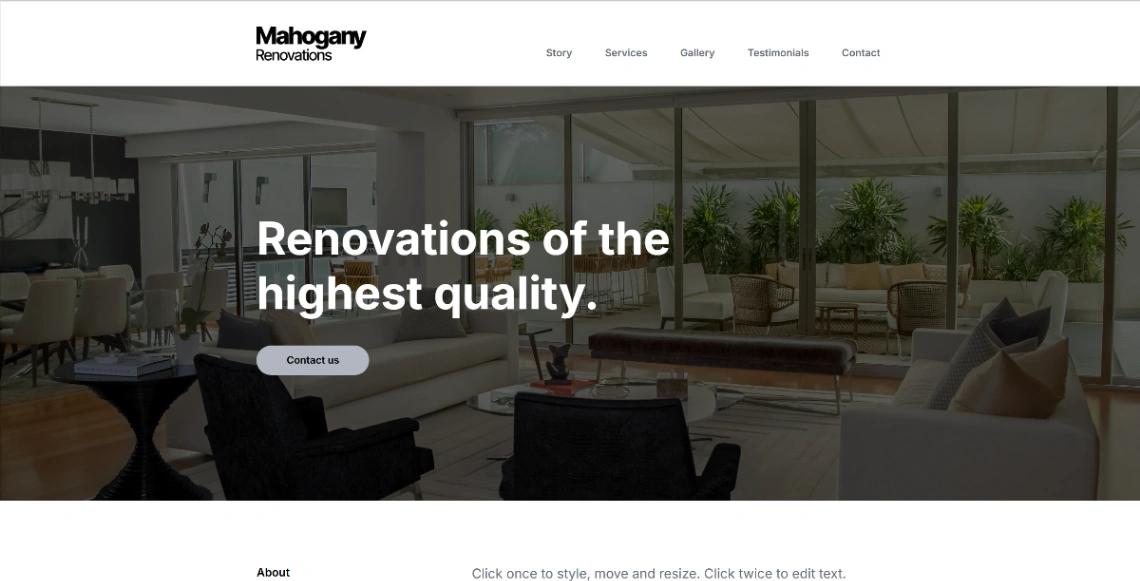 Furniture Store website template