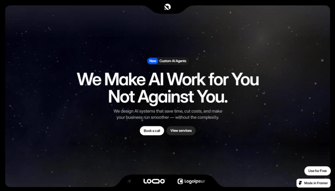 AI Consulting website template