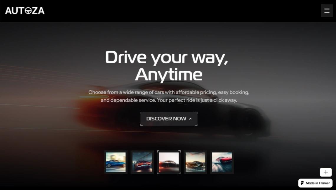 Car Rental website template