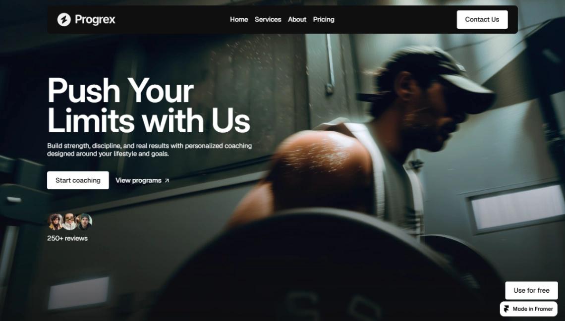 Personal Coaching website template