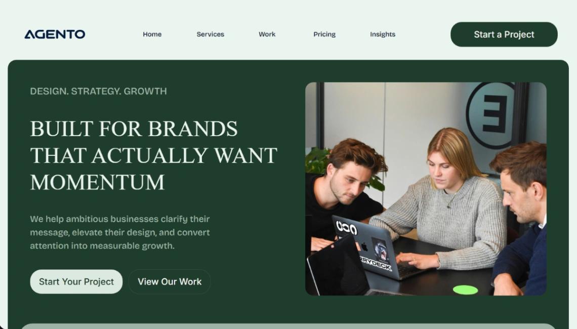 Agency Landing website template