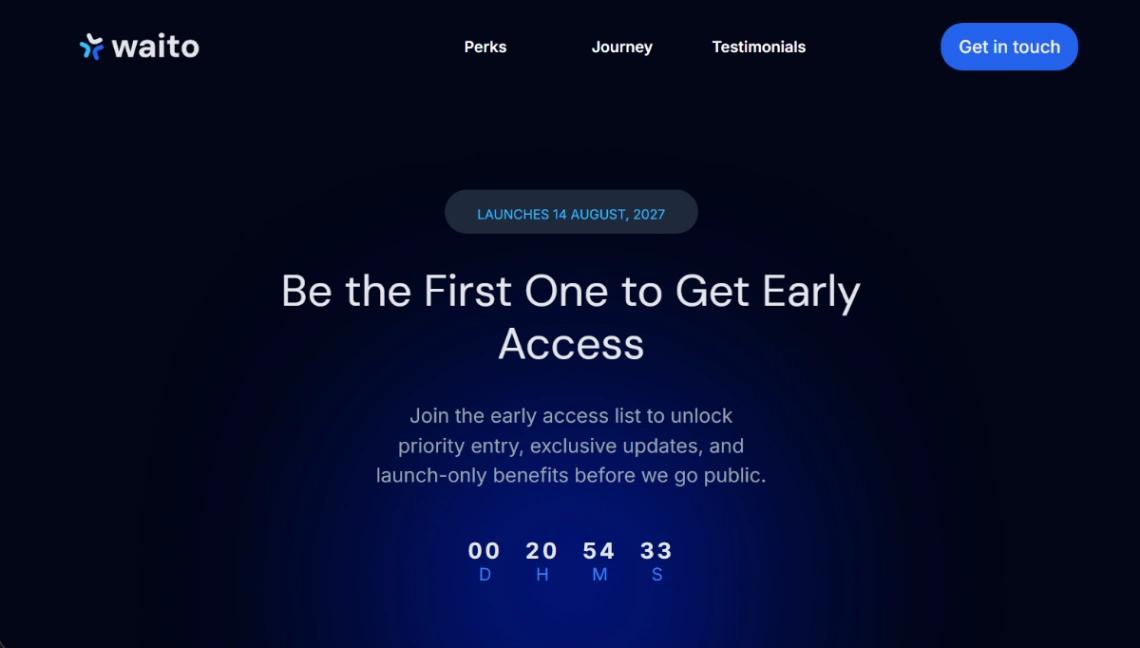 Pre Launch website template