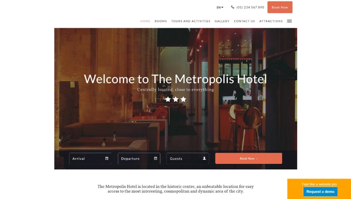 Urban Hotel website template