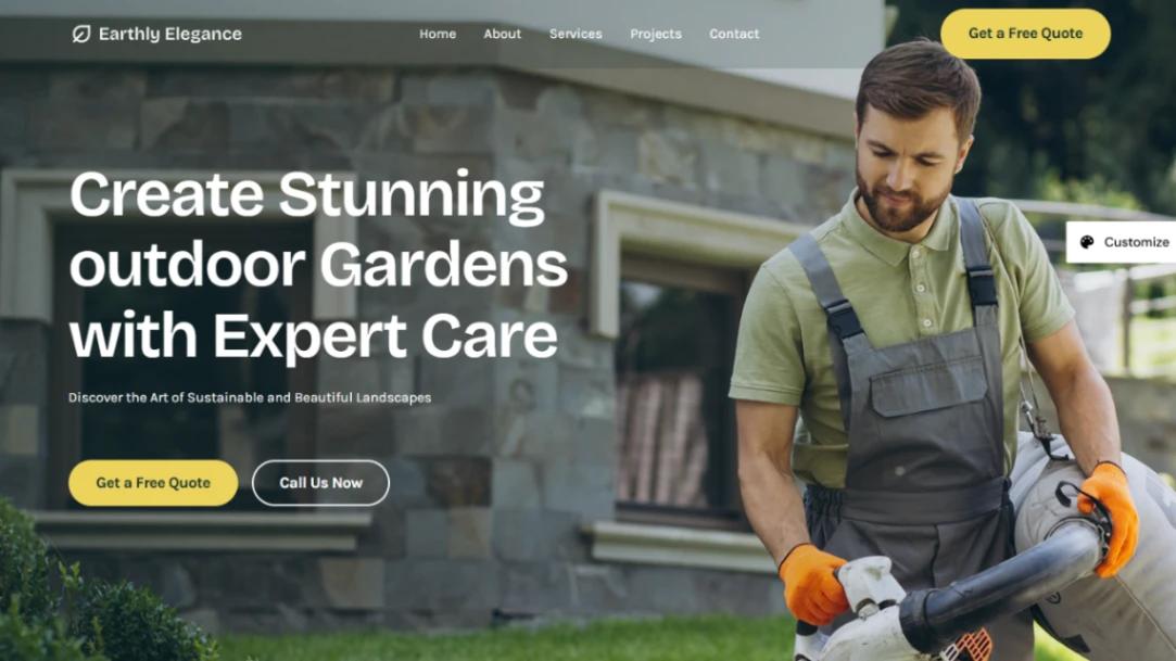 Gardening Services website template