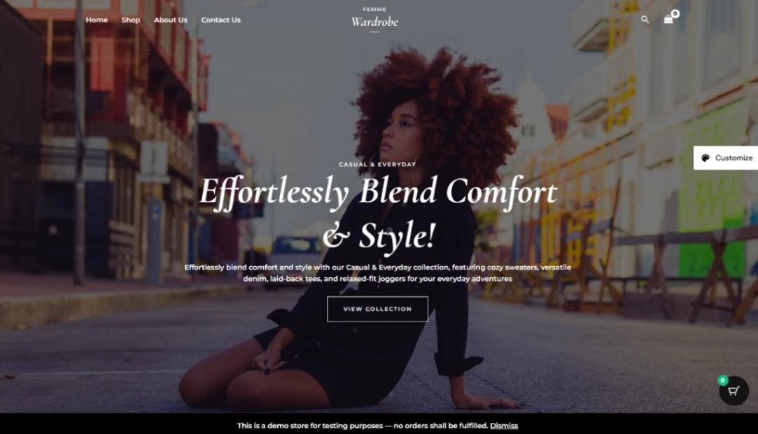 Women's Clothing Store website template