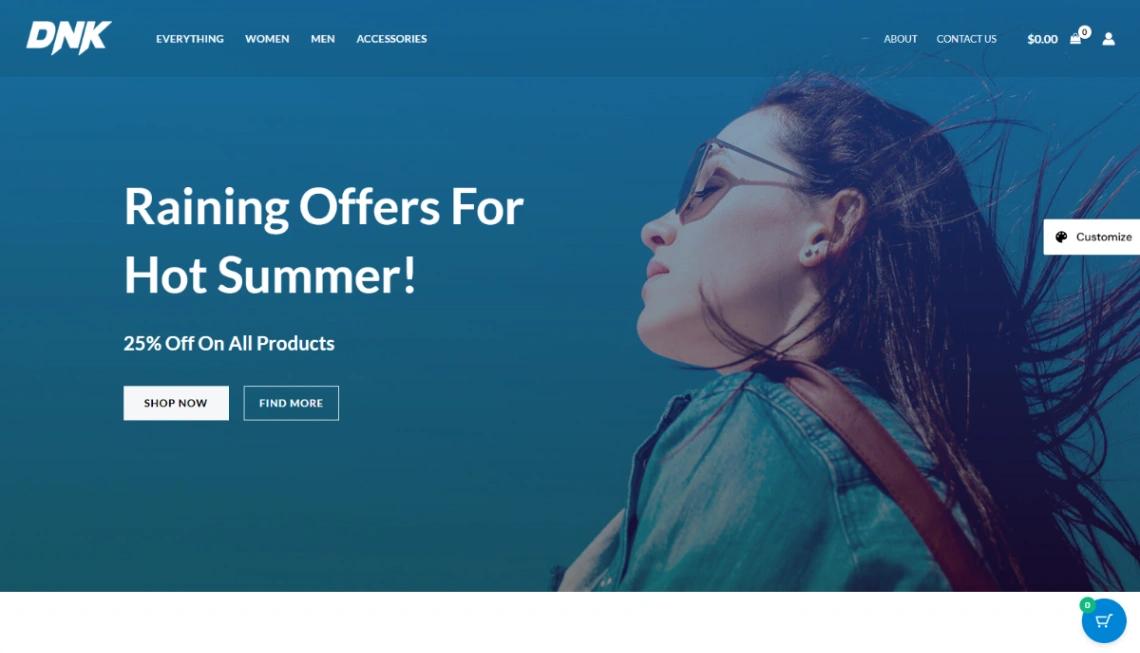 Fashion Brand Store website template