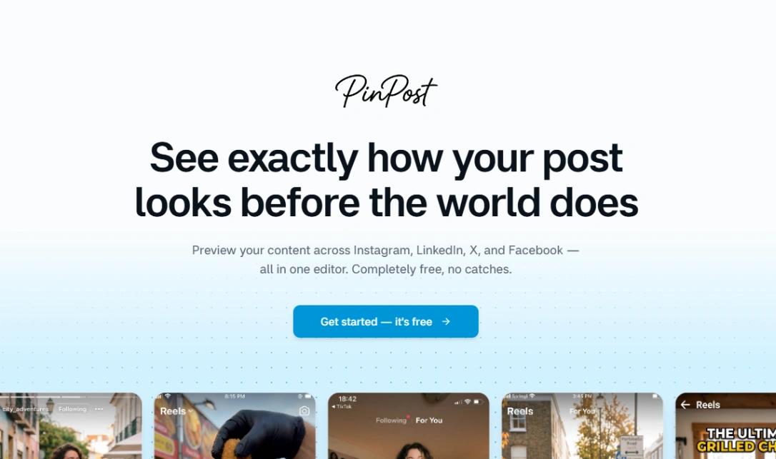 Social Post Preview web application template