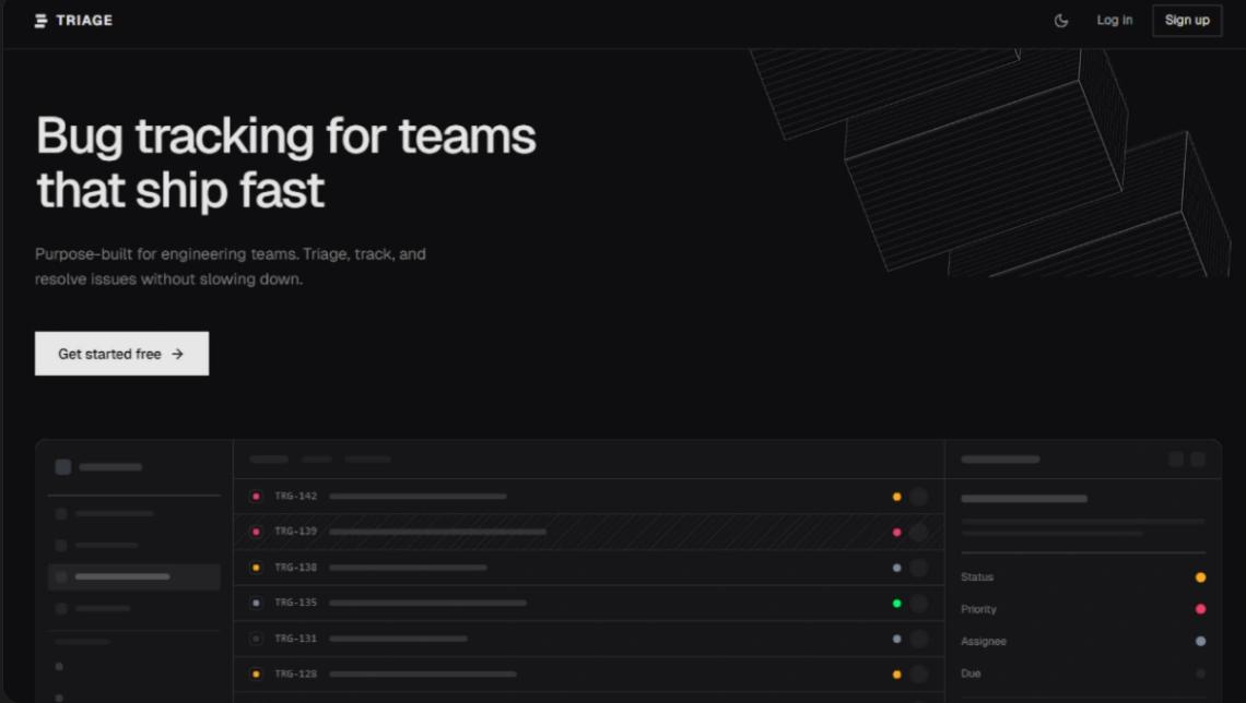 Triage Bug Tracker web application template