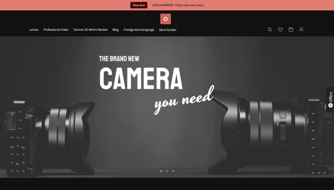 Electronic Store website template