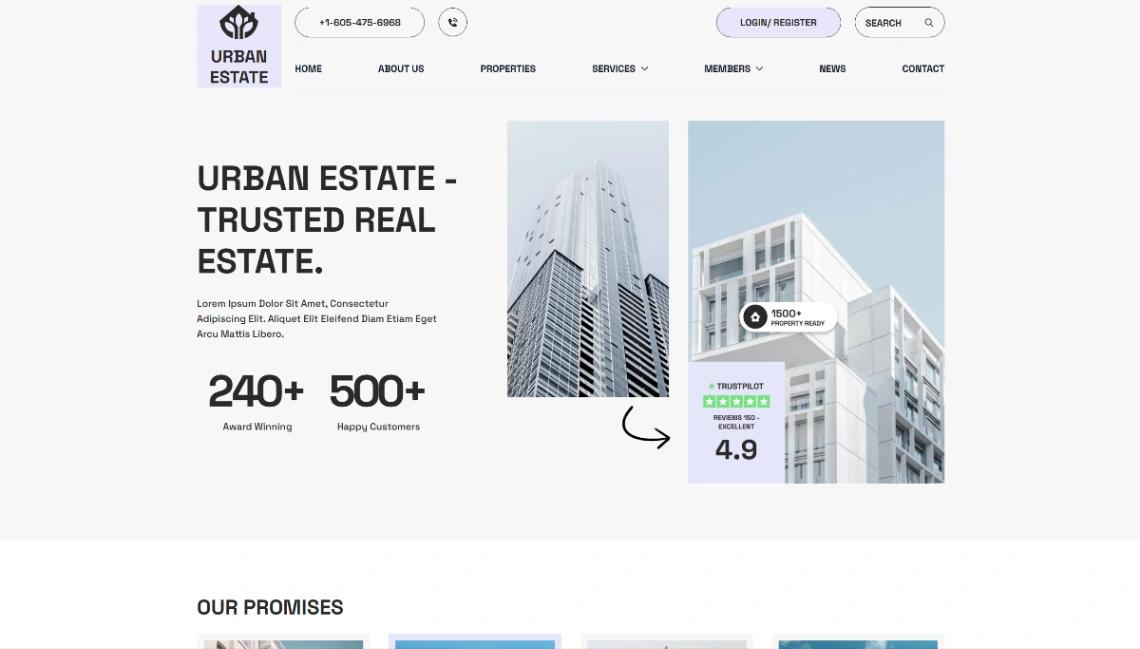 Real Estate Agency website template