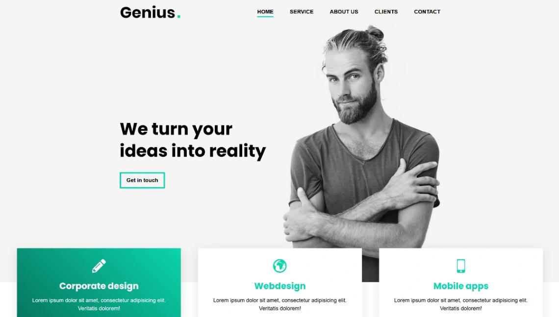 Creative Design Agency website template