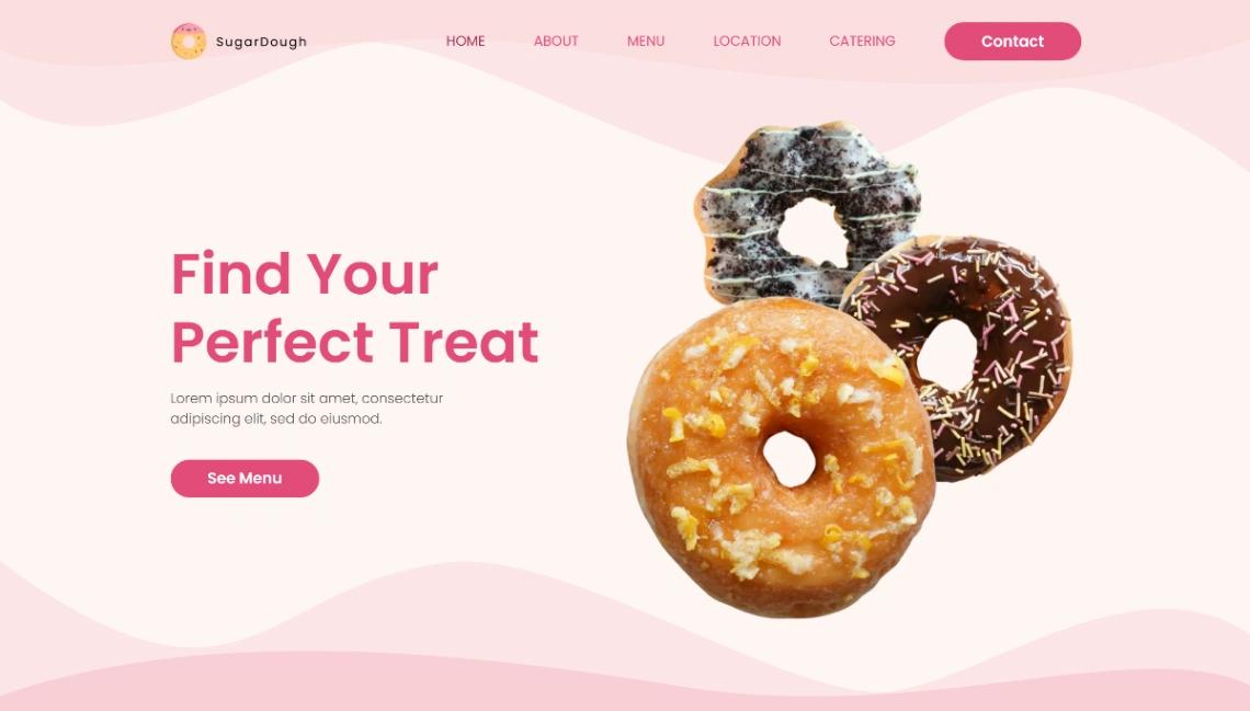 Donut Shop website template