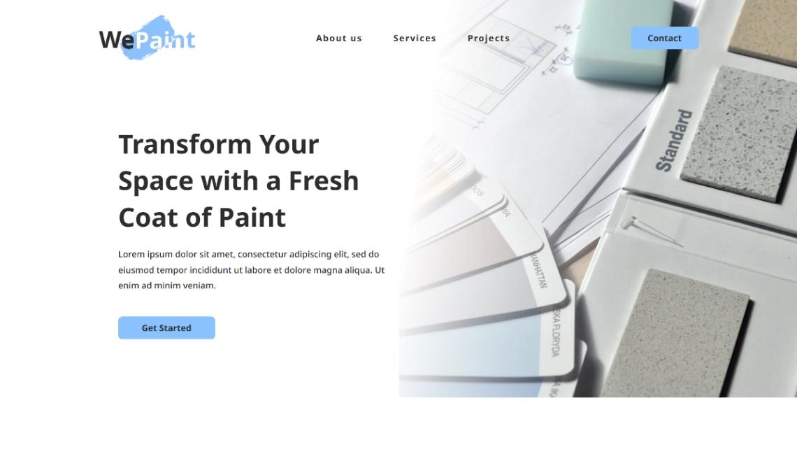 Painter Service website template