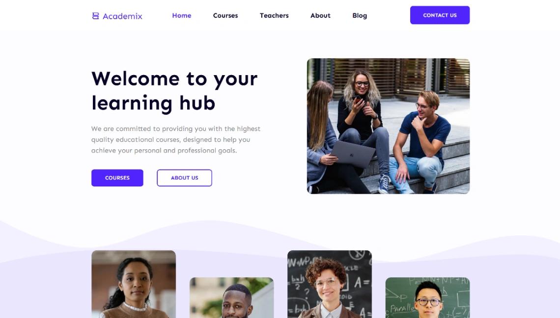 Online Learning Academy website template
