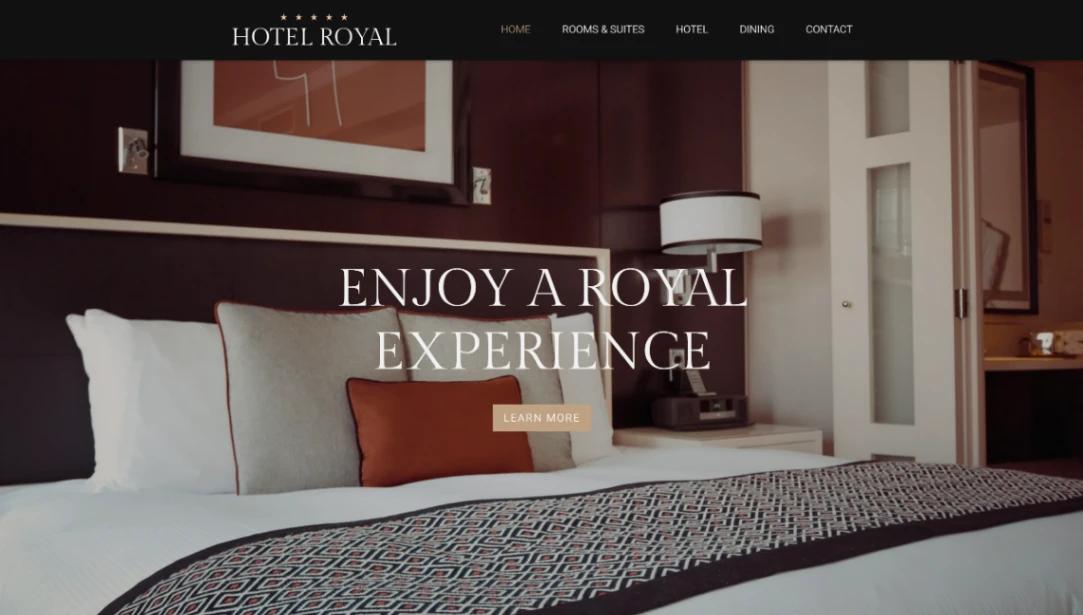 Royal Hotel website template