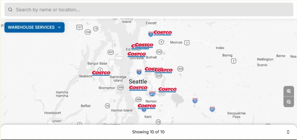 Store Locator Map web application template