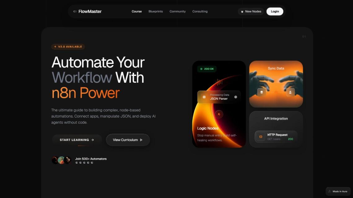 Automation Course website template