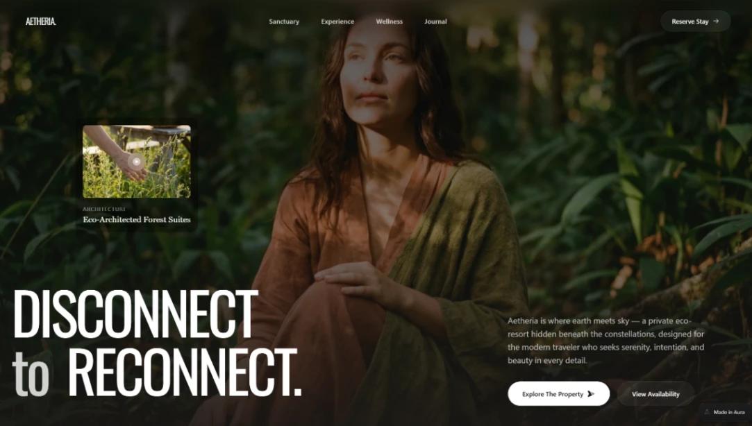 Sanctuary Resort website template