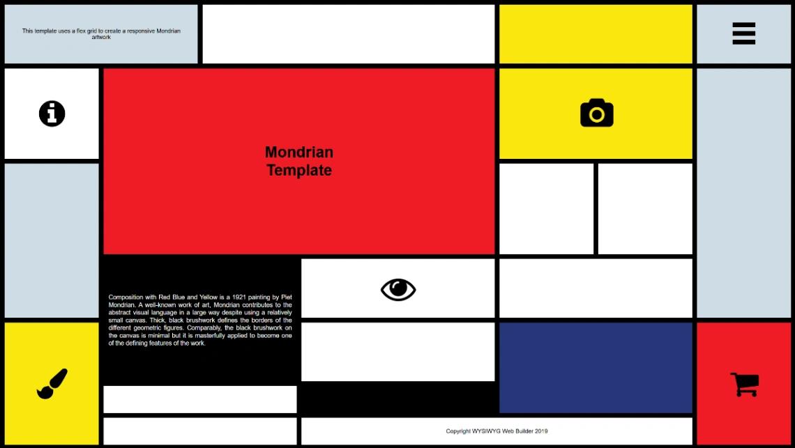 Art Showcase website template