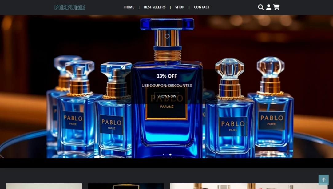 Perfume Ecommerce website template