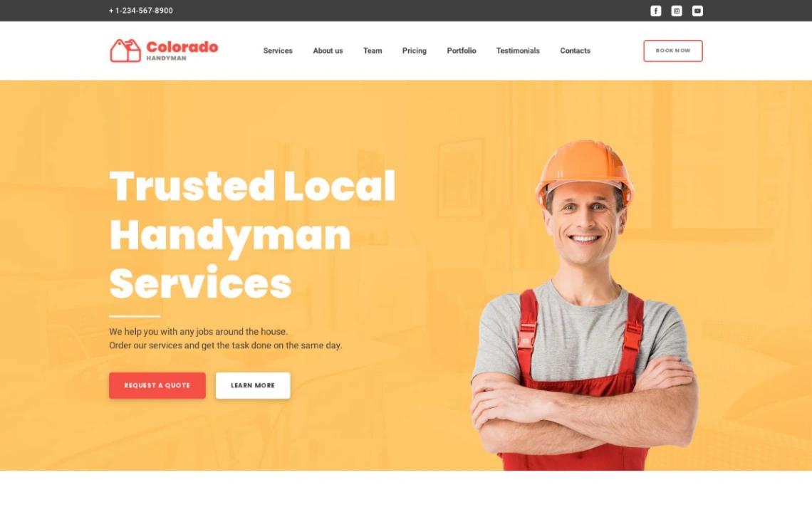 Local Handyman Services website template