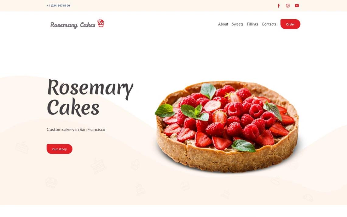 Bakery and Cake Shop website template