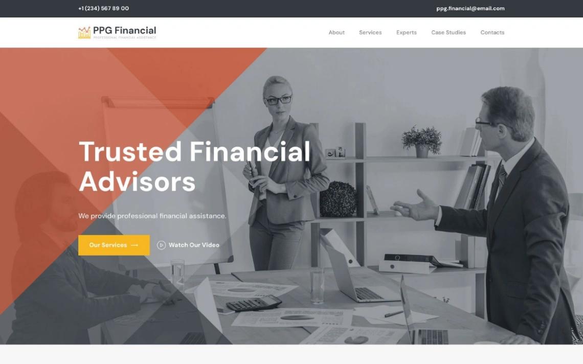 Financial Consulting website template