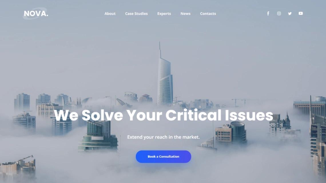 Strategic Business Consulting website template