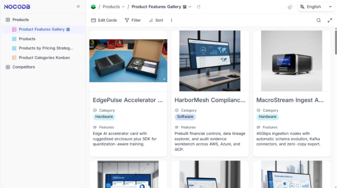 Competitive Analysis web application template
