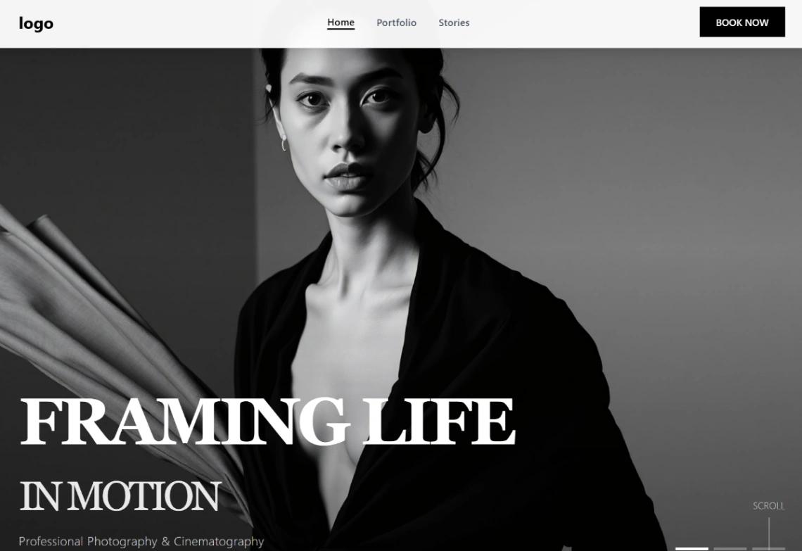 Photography Portfolio website template